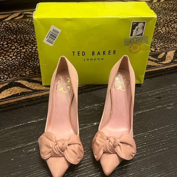 NWT Ted Baker new whip box, satin pumps, pink - Picture 1 of 5